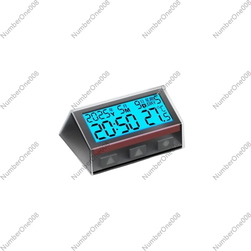 Solar Powered Watch - Op zonne-energie werkende elektrische voertuigtijdweergaveklok Waterdicht