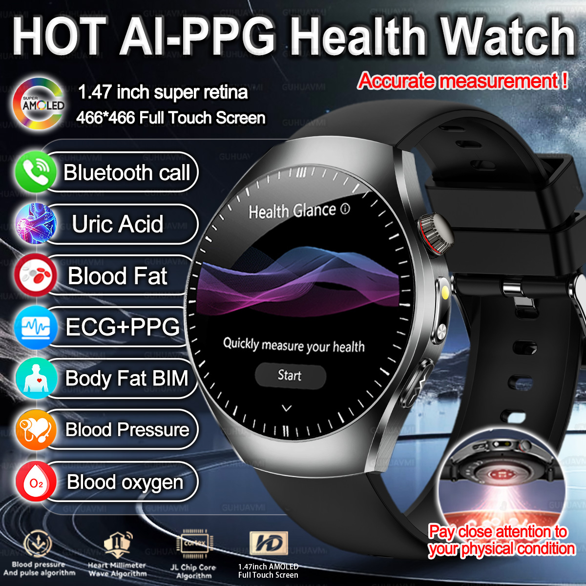 Smartwatch Branded Watches For Women - Nieuw merk 2026-upgrade Gezondheidscontrole Smart Watch