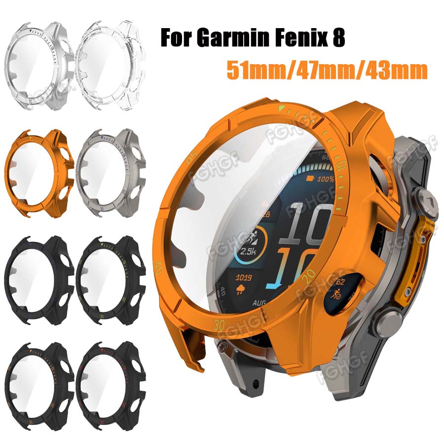 Solar Powered Watch - Case Voor Garmin Fenix 8 43/47/51mm