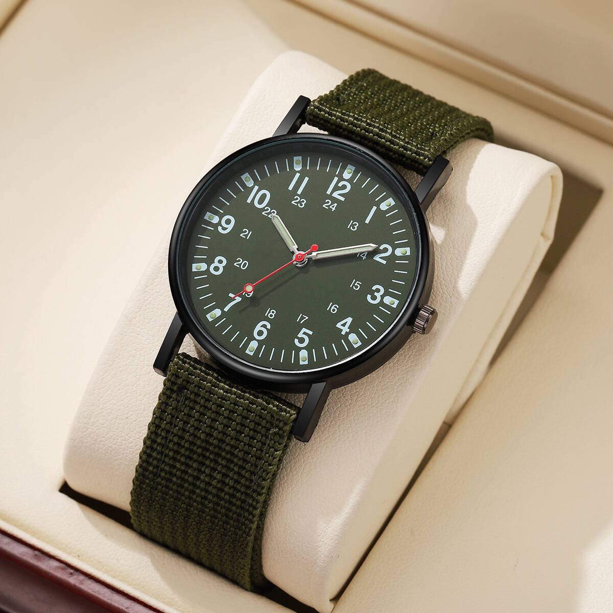 Solar Powered Watch - Mannen Horloges Casual Nylon Band Sporthorloge