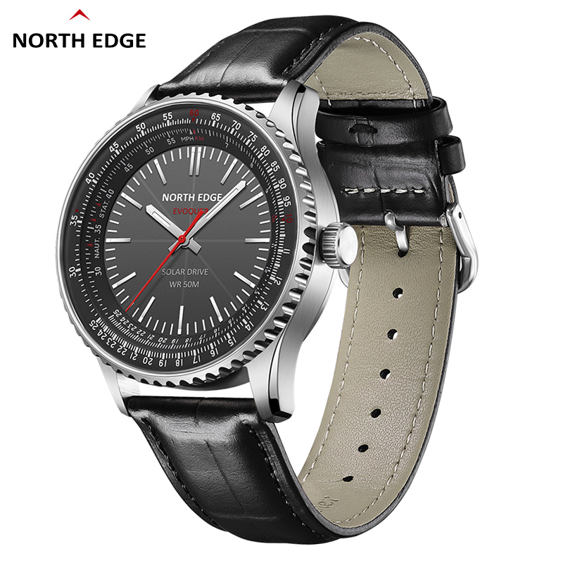 Solar Powered Watch - NORTH EDGE EVOQUE 3 Pilot Series