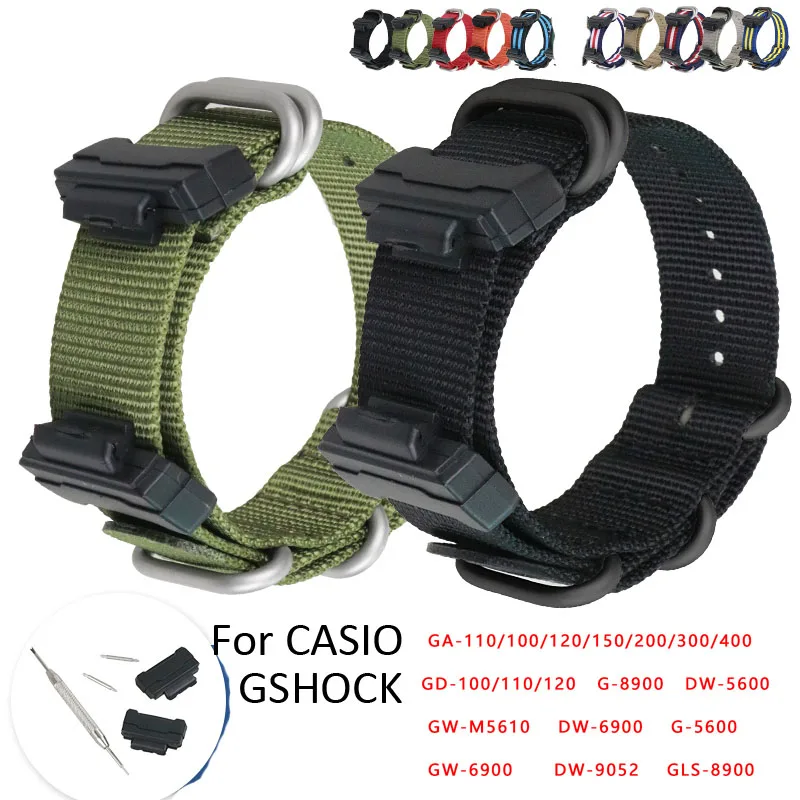 Casio Watch G-Shock Dw-5600 - Nylon horlogeband voor Casio G-SHOCK Horlogeband