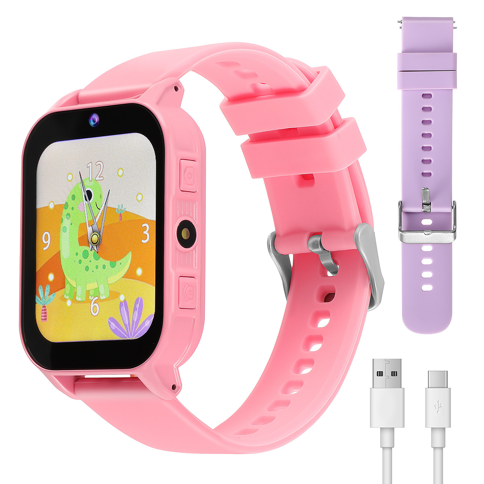 Smartwatch Watches For Kids - Kinderhorloge met spelletjes, digitaal smartwatch, lichtgewicht,