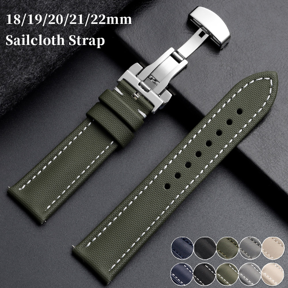 Omega Watches Smartwatch - 18mm 19mm 20mm 21mm 22mm Zeildoekbandjes