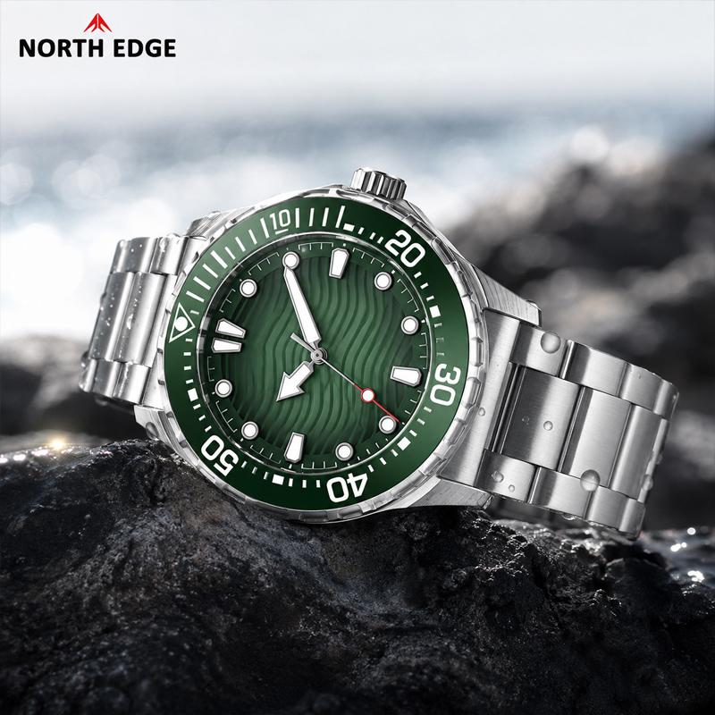 Solar Powered Watch - North Edge TRITON Duikhorloge voor duikers