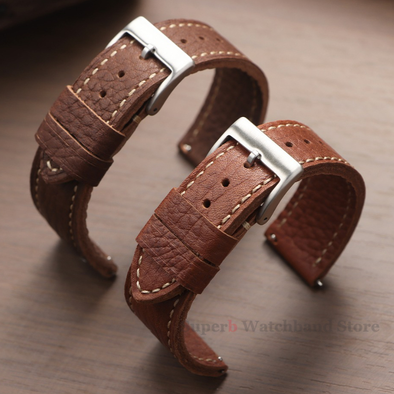 Omega Watches Smartwatch - Koeienhuid Horlogeband 20mm 22mm 24mm Kalfsleer