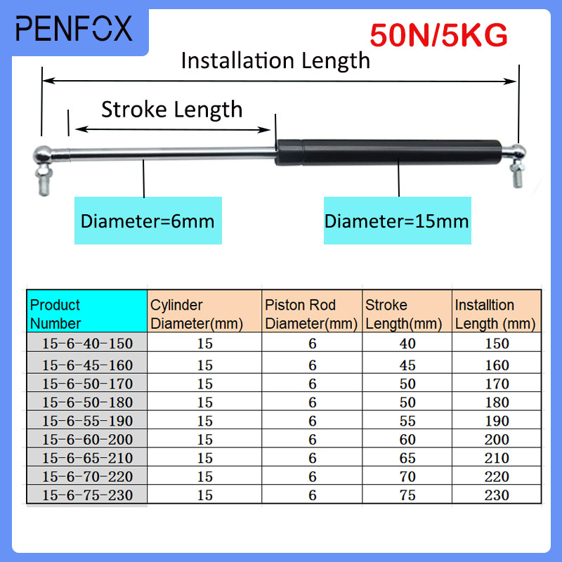 Spring Bar Tool - 1 Pc 150-230 Mm 5Kg/50N Gasveer