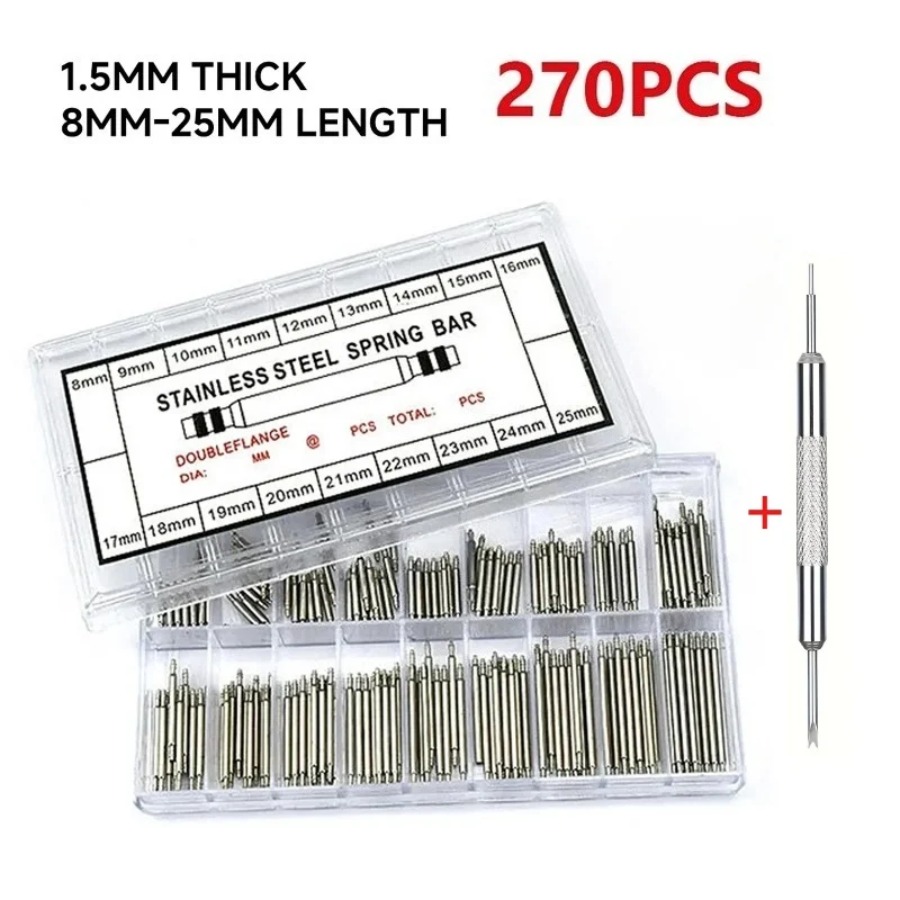 Spring Bar Tool - 270 stks/doos Roestvrij Stalen Lente Bars