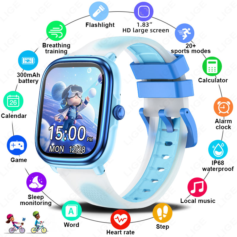 French Connection Watches Smartwatch App - LIGE Kids Meisjes Jongens Present Smart