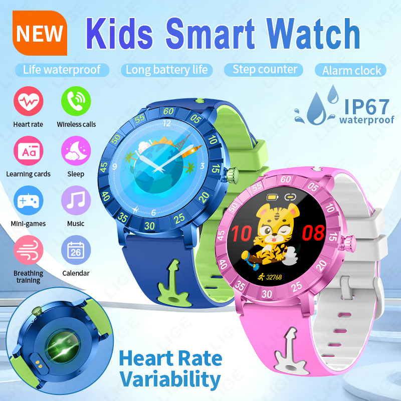 Smartwatch Watches Useful Gift For Boys - LIGE 2026 HRV Kids Smartwatch SOS