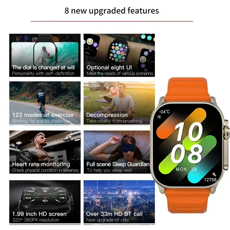 Nieuwe Watch T10 Ultra Smartwa - Smartwatch Watches With Bluetooth recensie en prijs