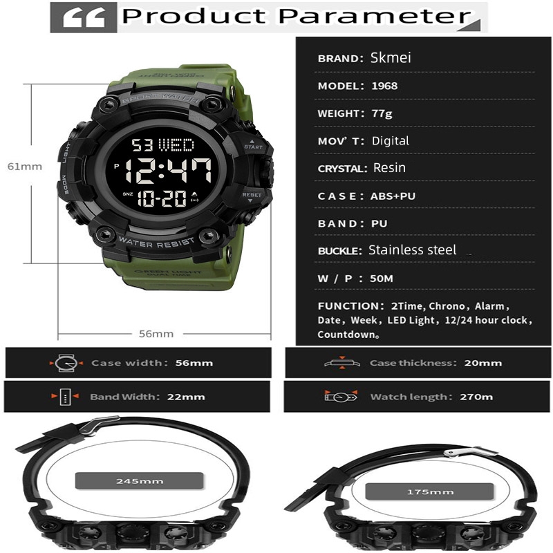 Skmei Luxe Mode Sporthorloges  - Tide Watch Surf recensie en prijs
