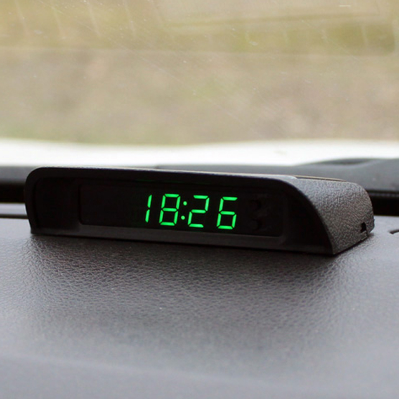 Solar Auto Klok Thermometer Da - Solar Powered Watch recensie en prijs