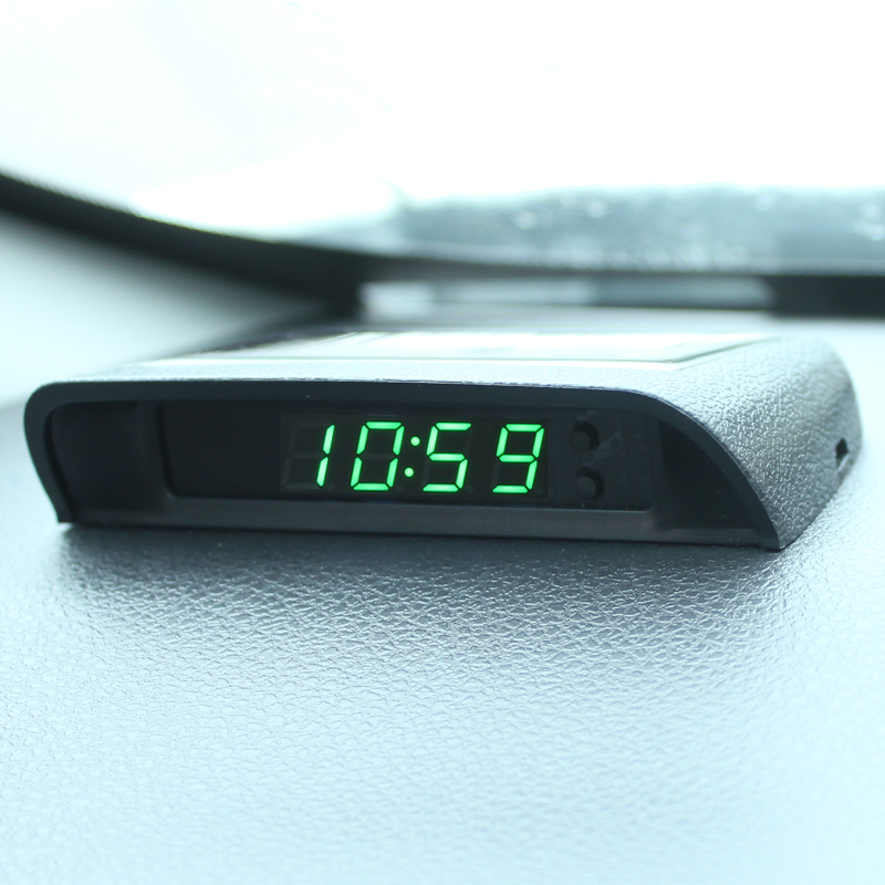 Solar Auto Klok Thermometer Da - Solar Powered Watch recensie en prijs