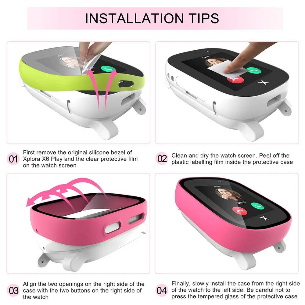 Case voor Xploar X6 Play Kids  - Smartwatch Watches For Kids recensie en prijs