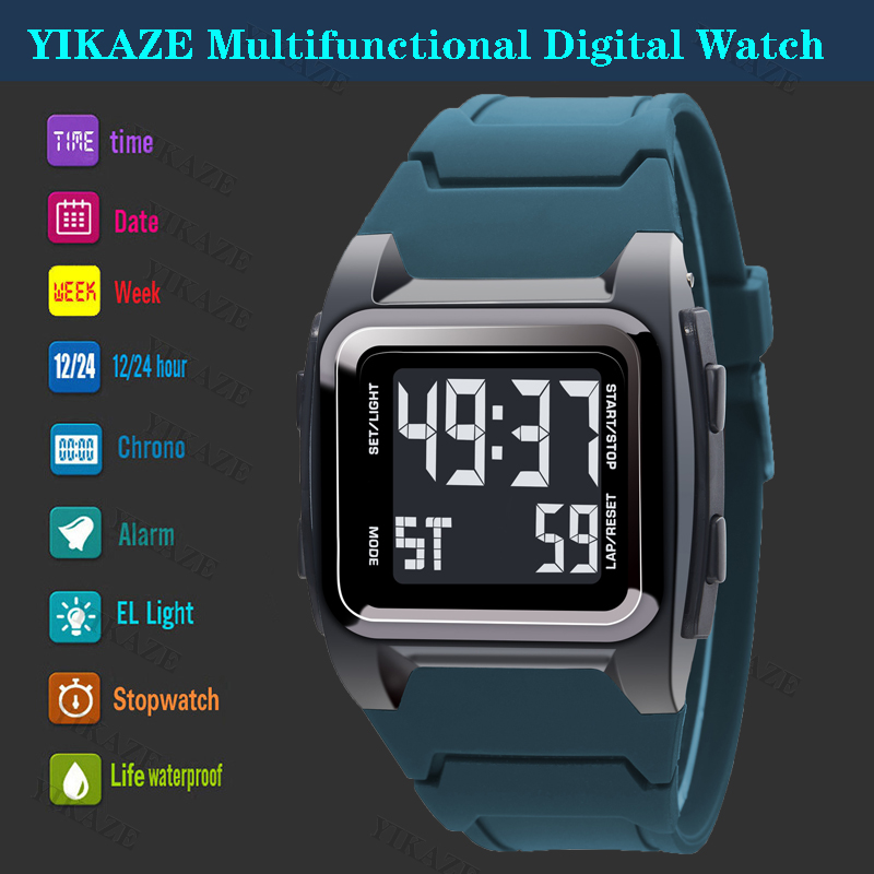 Yikaze Heren Digitaal Horloge  - Tide Watch Surf recensie en prijs