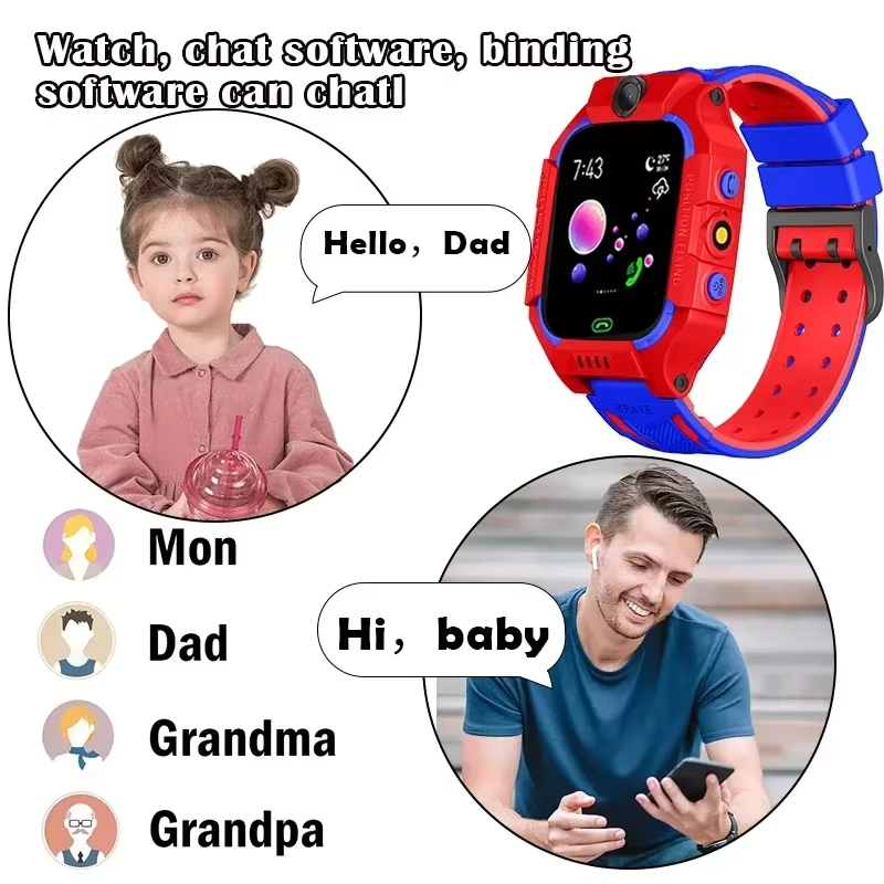 Lenovo 2027 5G Kinder Smartwat - Smartwatch Watches Useful Gift For Boys recensie en prijs