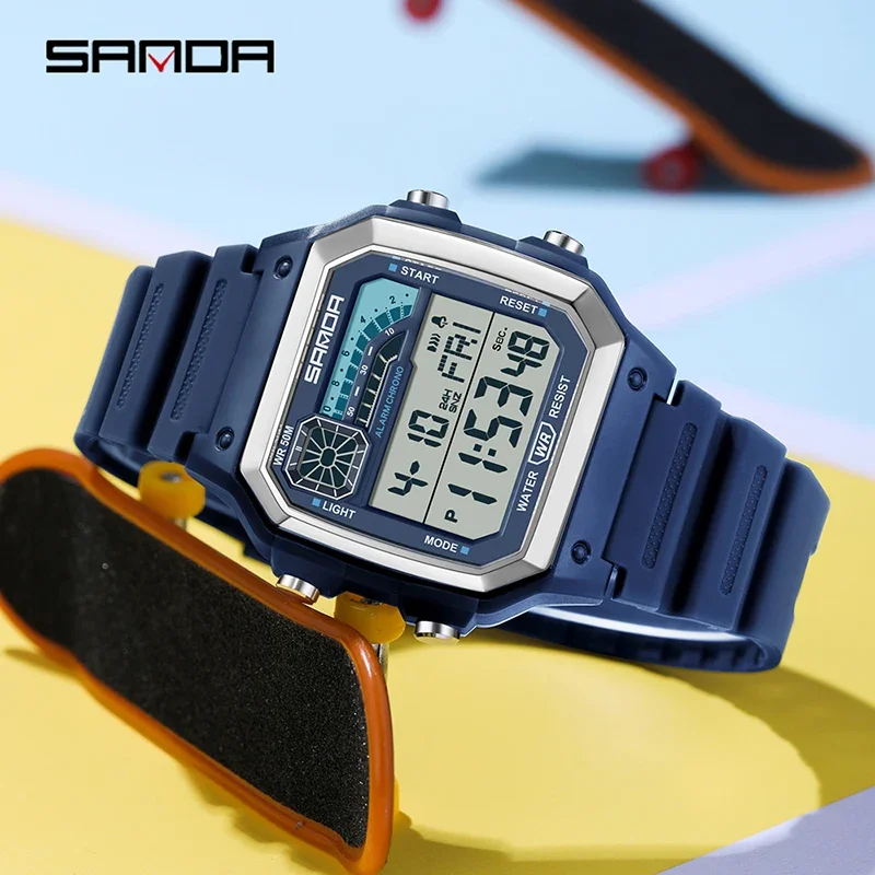 SANDA 6196 LED Sport Elektroni - Tide Watch Surf recensie en prijs