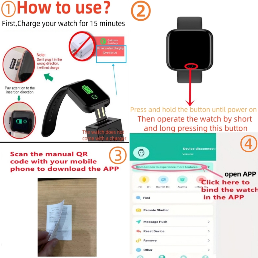 Smart Watch Bericht Herinner M - Smartwatch Watches For Kids recensie en prijs