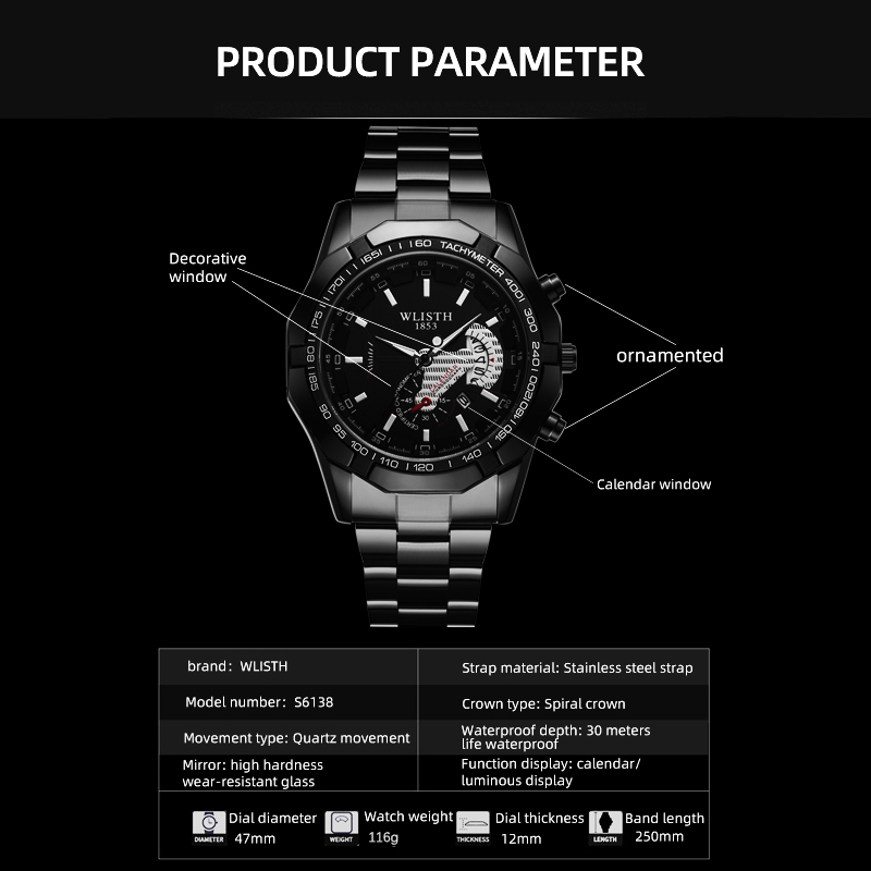 Luxe merk herenhorloge waterdi - Smartwatch Branded Watches For Men recensie en prijs