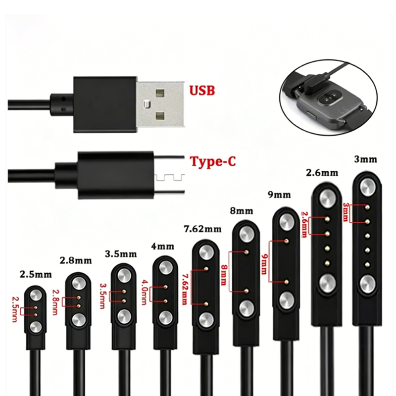 1 stuks 2-pins 4-pins magnetis - Smartwatch Watches For Kids recensie en prijs