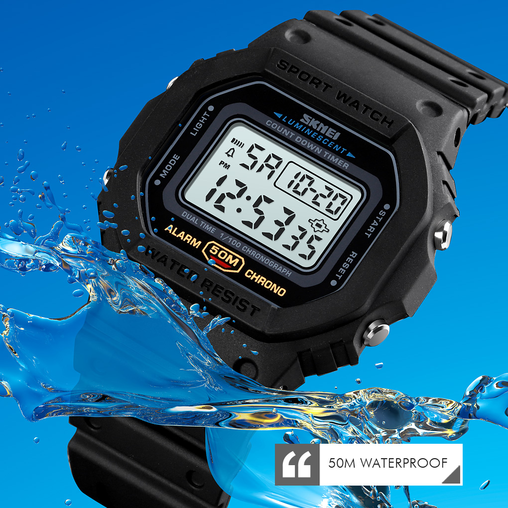 SKMEI 1628 reloj hombre Multif - Tide Watch Surf recensie en prijs
