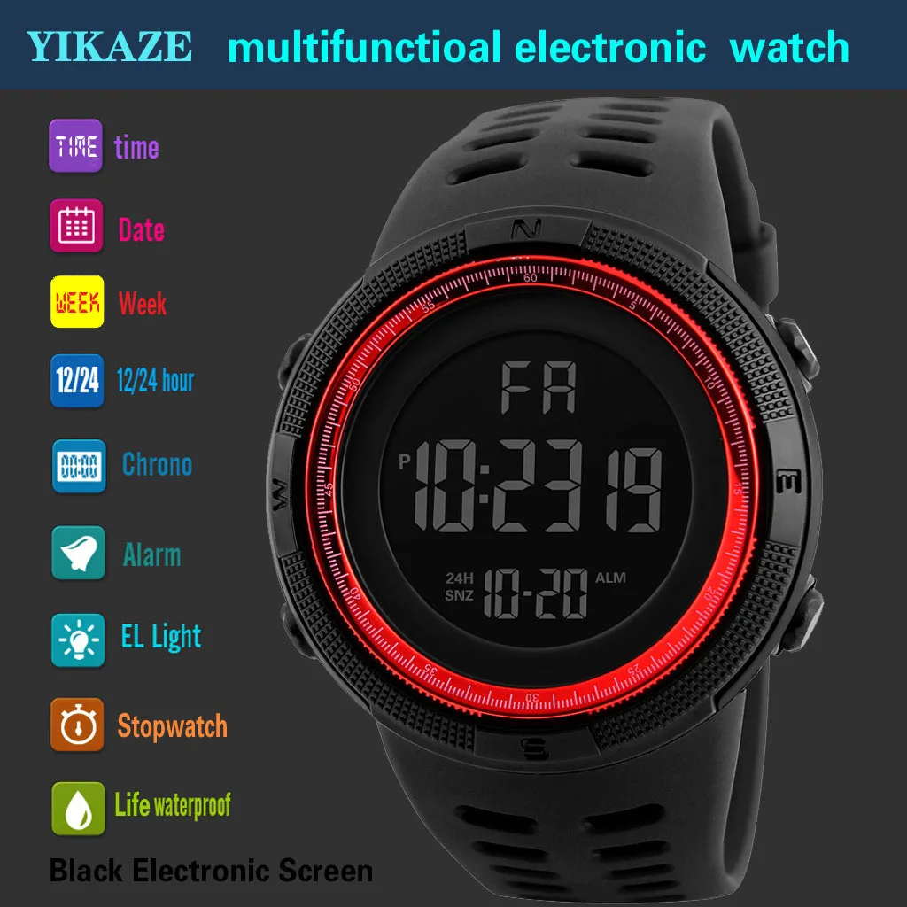 Yikaze X01 Heren Digitale Horl - Tide Watch Surf recensie en prijs