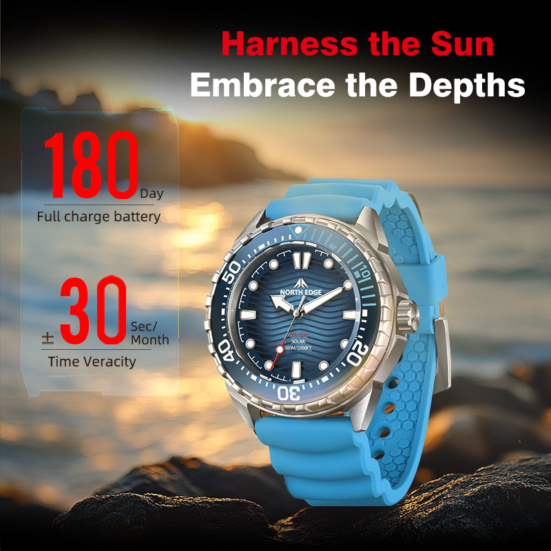 NORTH EDGE 2026 Nieuwe TRITON  - Solar Powered Watch recensie en prijs