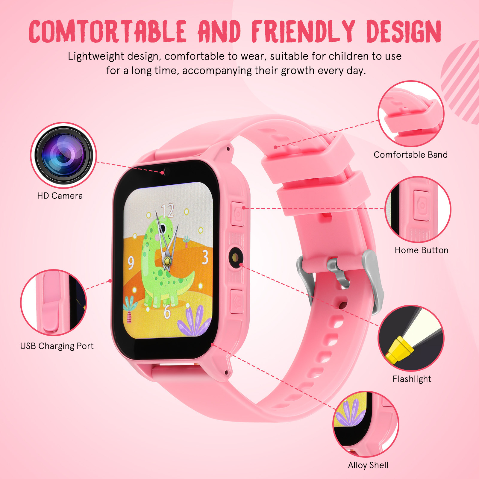 Kinderhorloge met spelletjes,  - Smartwatch Watches For Kids recensie en prijs