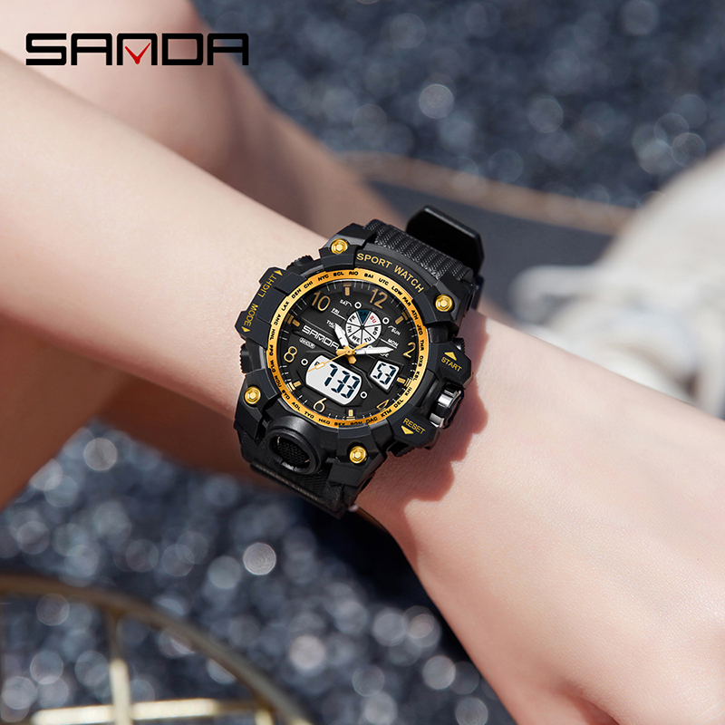 Mode Sanda Merk Jeugd Militair - Solar Powered Watch recensie en prijs