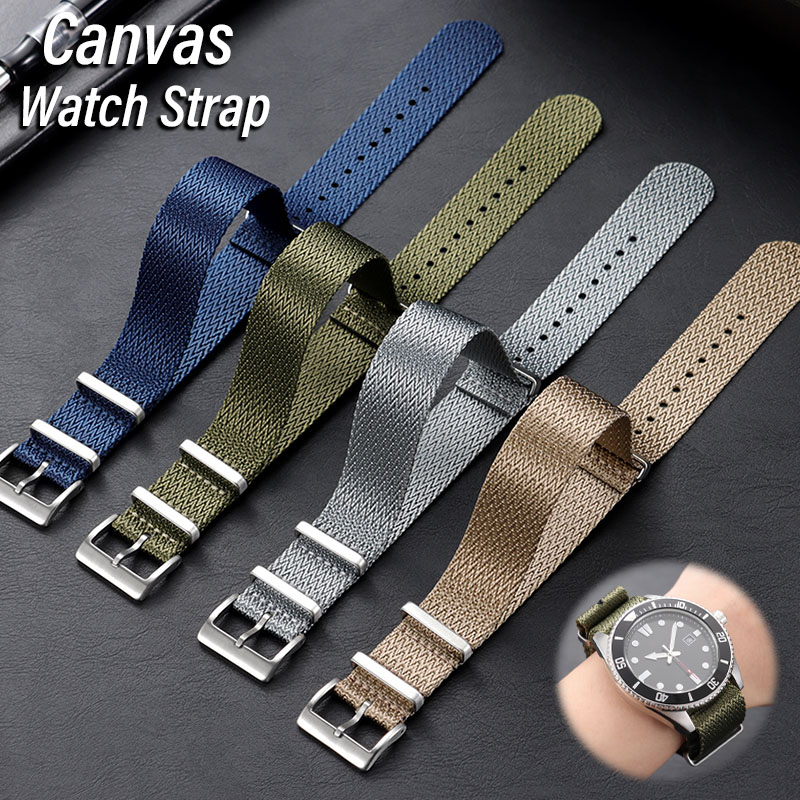 Canvas Nylon Horlogeband 18mm  - Omega Watches Smartwatch recensie en prijs