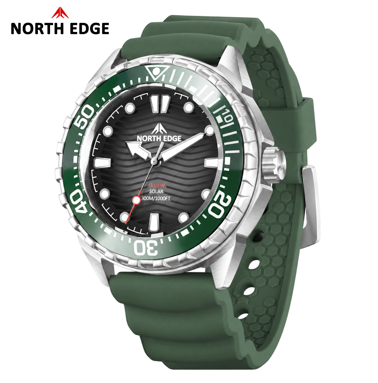 North Edge TRITON Duikhorloge  - Solar Powered Watch recensie en prijs