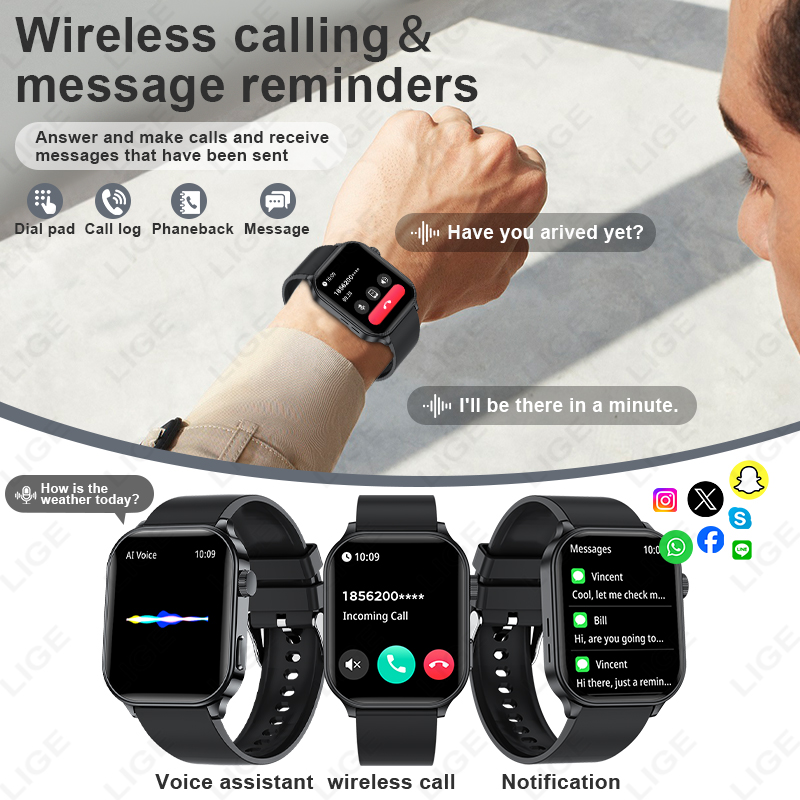LIGE Origineel merk Smart Watc - Smartwatch Branded Watches For Women recensie en prijs