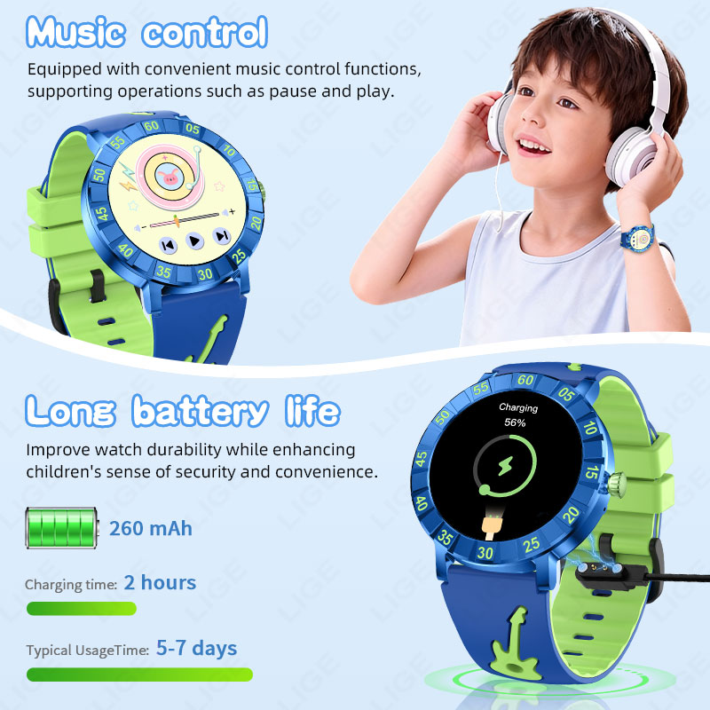LIGE 2026 HRV Kids Smartwatch  - Smartwatch Watches Useful Gift For Boys recensie en prijs